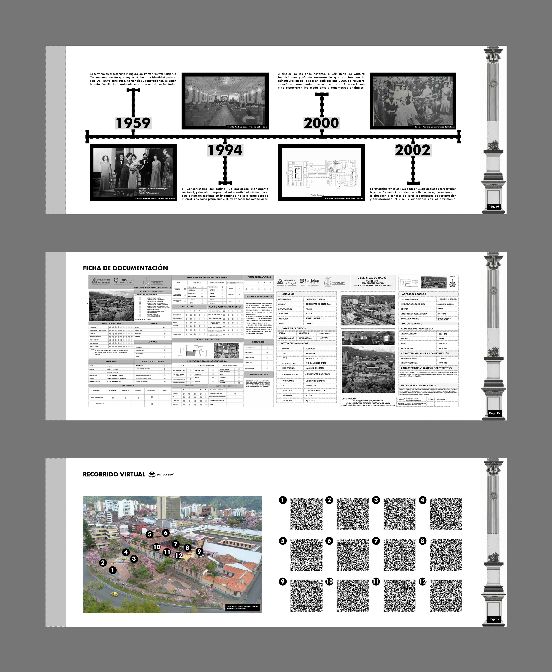 SEMANA PATRIMONIO — Sala Alberto Castilla publication spread (sac avance editorial d)