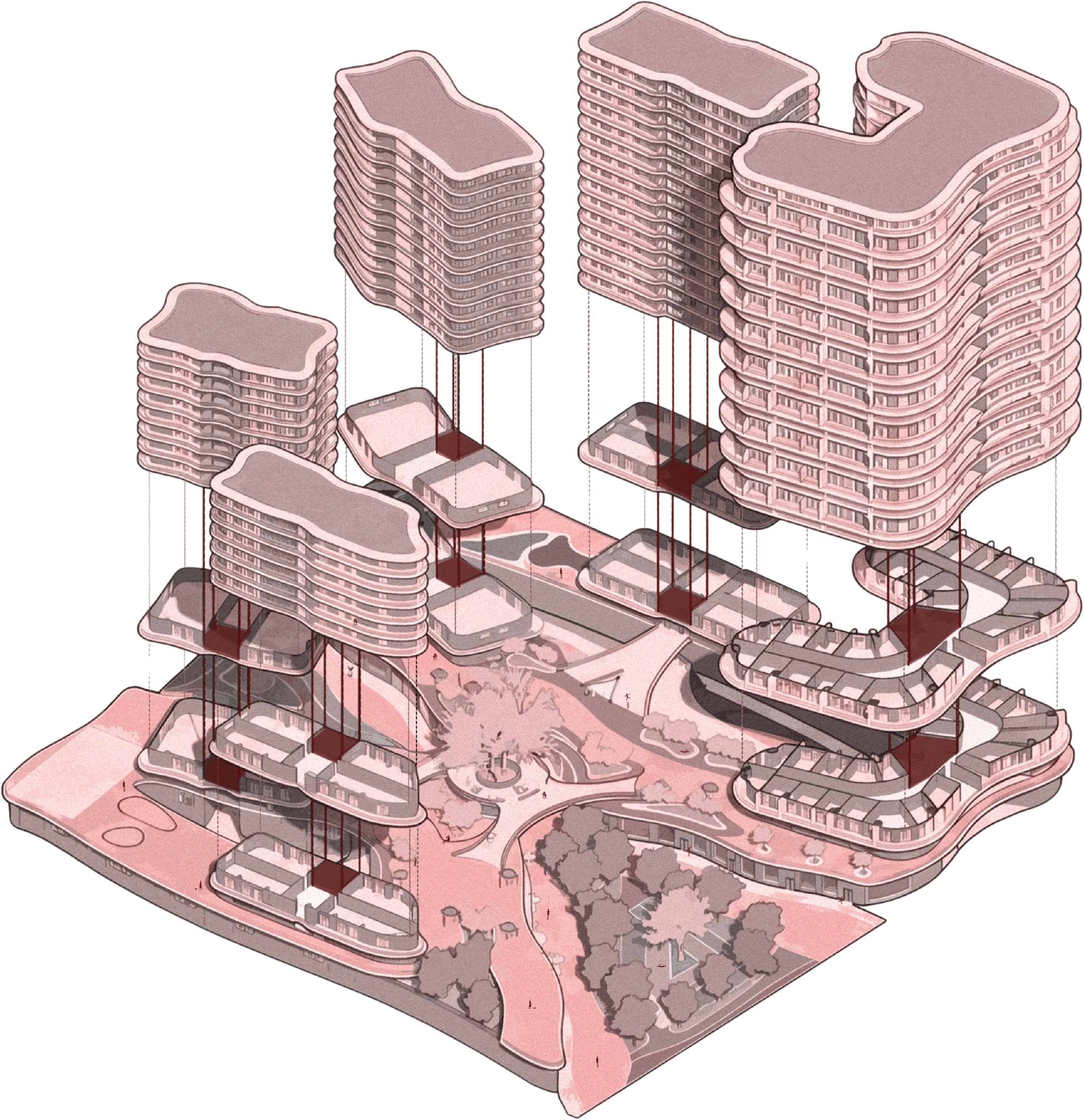 BAMBUCO SQUARE — exploded diagrama bambuco