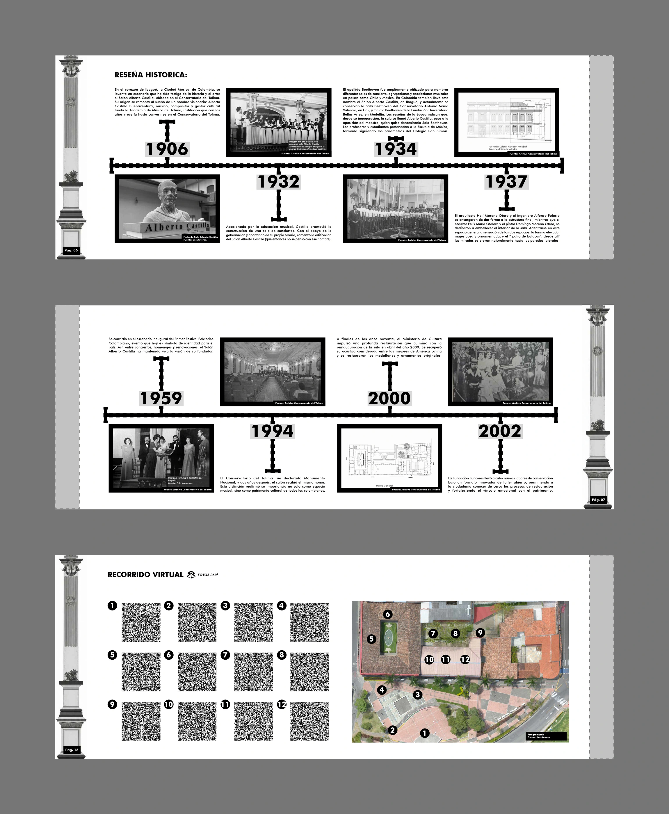 SEMANA PATRIMONIO — Sala Alberto Castilla publication spread (sac avance editorial c)