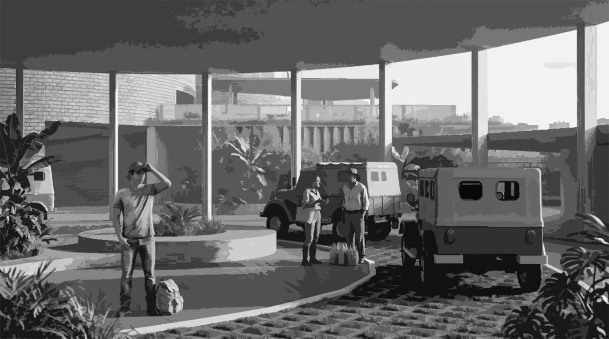 TERRITORIAL TRANSIT HUB — architectural visualization (PORTADA)