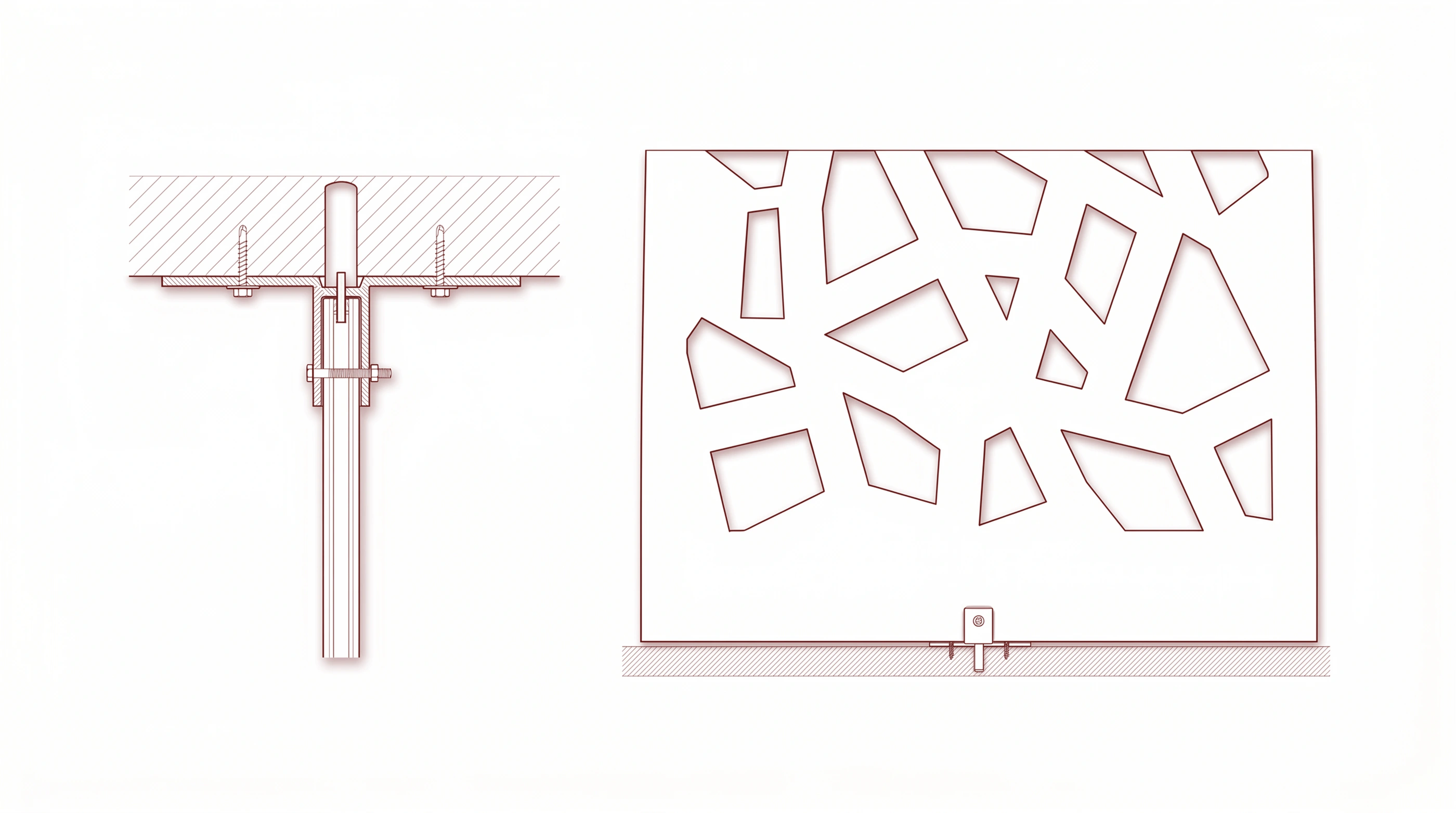 ADAPTIVE SOLAR SCREEN — construction detail (constructive detail 4)