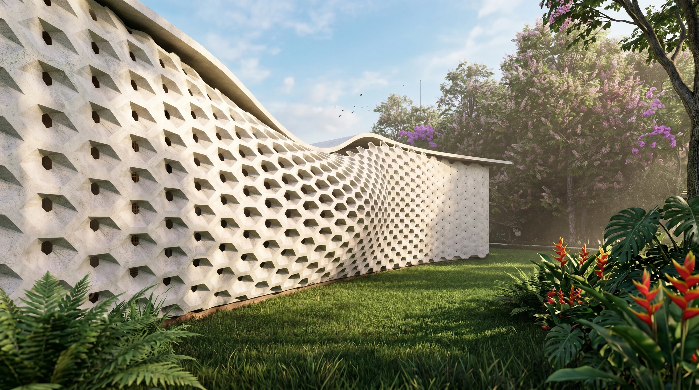 EXPERIMENTAL CLIMATE RESPONSIVE HOUSING — architectural visualization (3)