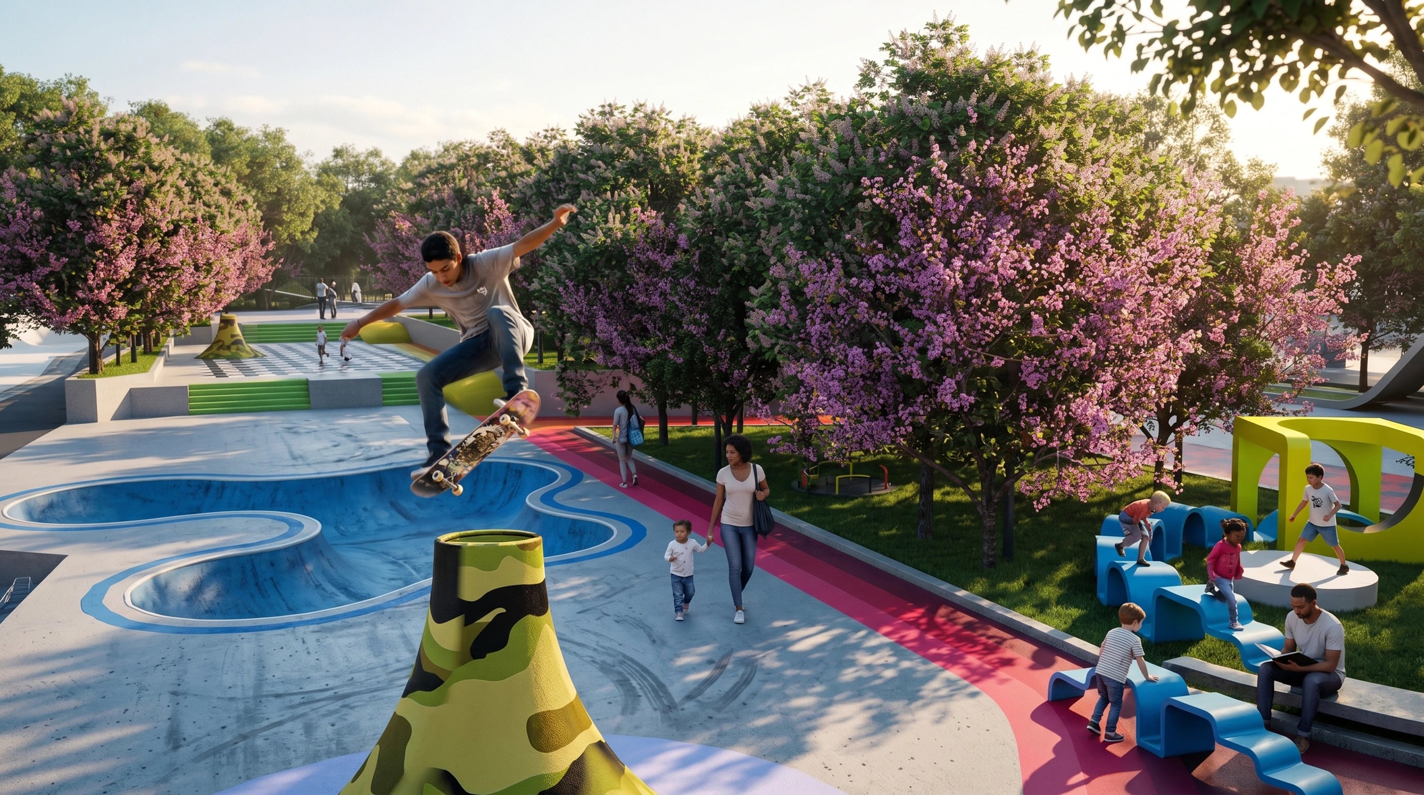 SKATEPARK — architectural visualization (RENDER B)